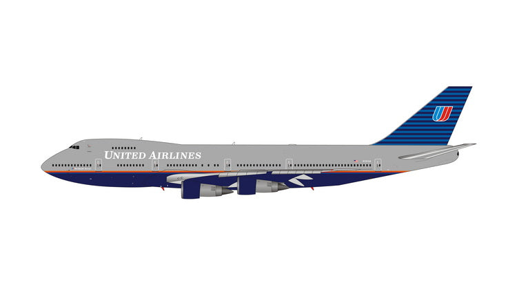 予約商品】747-200B ユナイテッド航空 N161UA 1/400 (PH20230609) [04533]