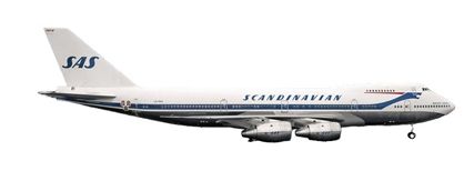 747-200 スカンジナビア航空 ※ポリッシュ仕上げ LN-RNA 1/400[11871](20240630)