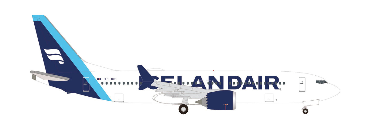 737 Max 8 アイスランド航空 新塗装 2022年 TF-ICE「ヨークルスアゥルロゥン」 1/500 [536752]