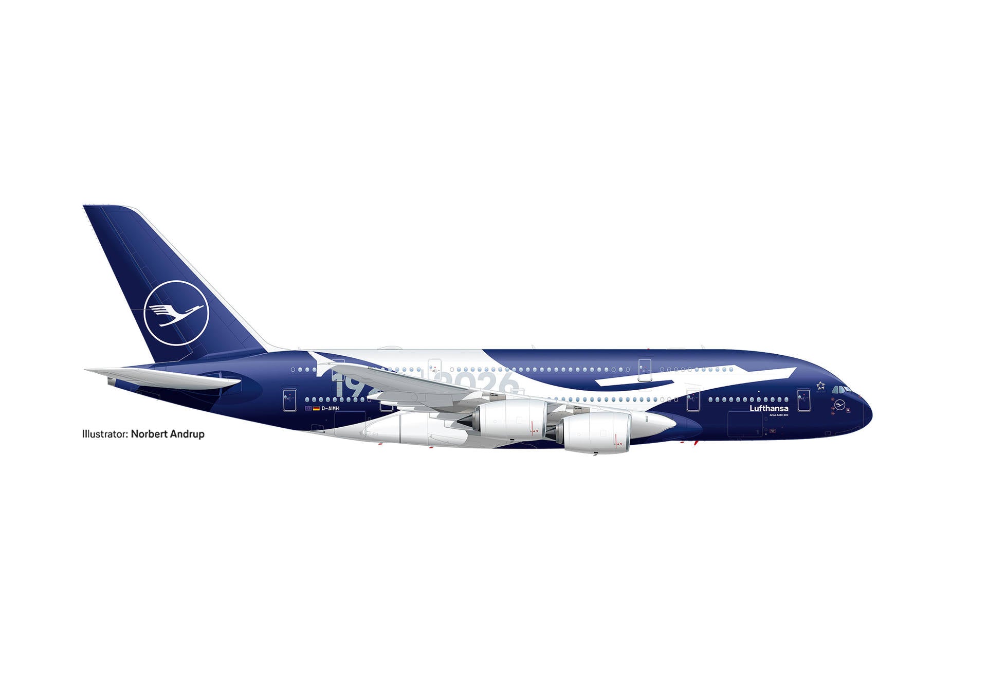 Herpa Wings 【予約商品】A380 ルフトハンザ航空 「100 Jahre」 D-AIMH