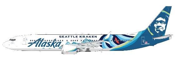 737 MAX 9 アラスカ航空 "Seattle Kraken" N915AK 1/200 [G2ASA1219]