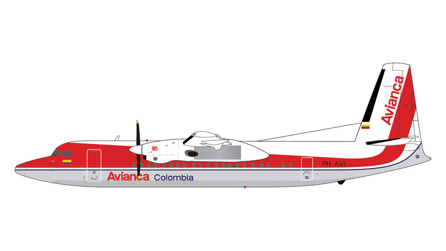 Gemini200 【予約商品】Fokker 50 アビアンカ航空 PH-AVJ 1/200