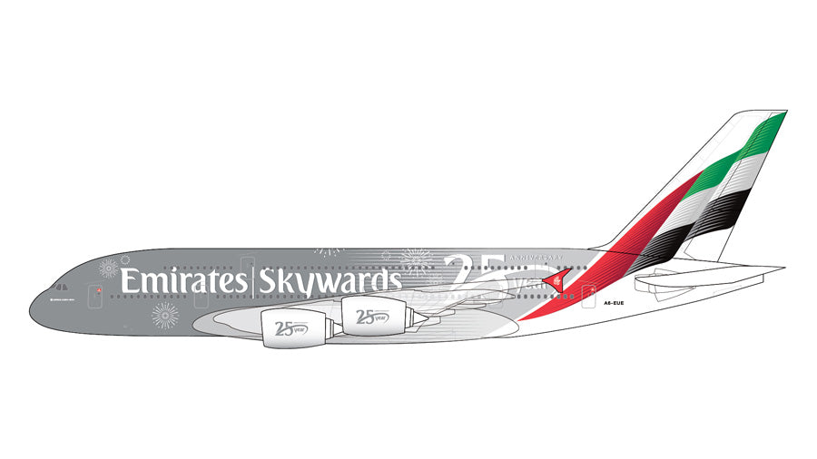 Emirates エミレーツ A380-800 A6-EOC 1/200モデル Gulliver200 【予約商品】A380-800 エミレーツ航空 「Skywards 25 Year