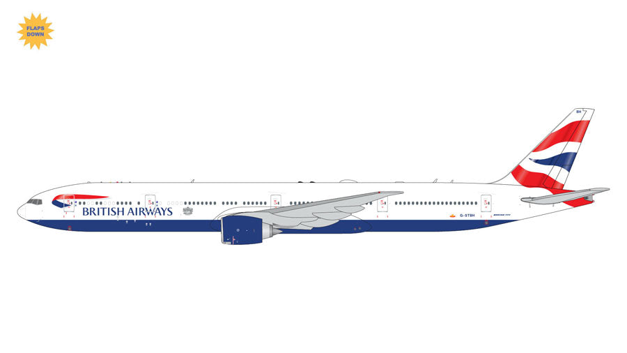 777-300ER ブリティッシュ・エアウェイズ ※フラップダウン状態 G-STBH 1/400[GJBAW2118F](20240630)