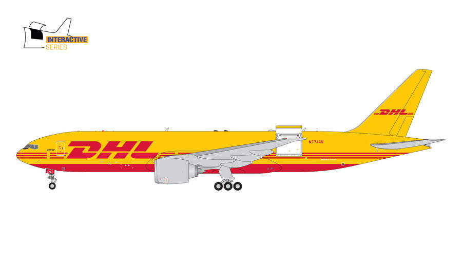 GeminiJets 777F（-200貨物型） DHL（カリッタ・エア） （貨物扉は開閉