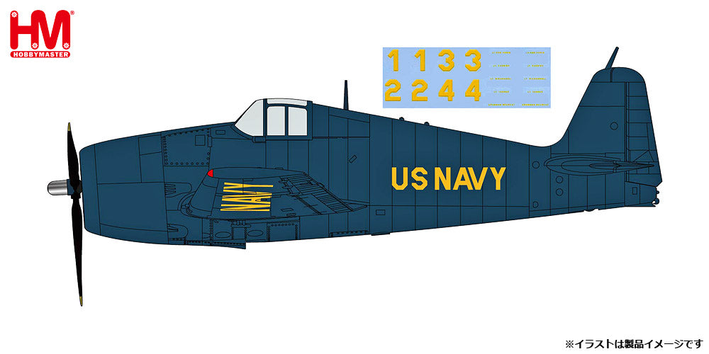 【予約商品】F6F-5 ヘルキャット アメリカ海軍 ブルーエンジェルズ ※1-4番機 デカール付属版  1/72 (HM20240430) [HA1121]