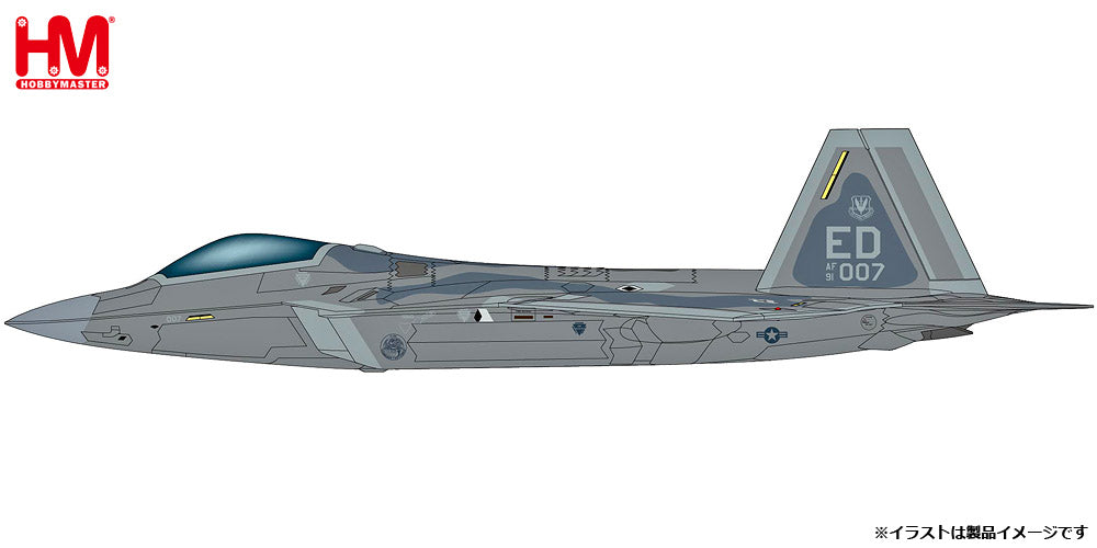 【予約商品】F-22 ラプター アメリカ空軍 第412試験航空団 エドワーズ空軍基地  1/72 (HM20240430) [HA2827]