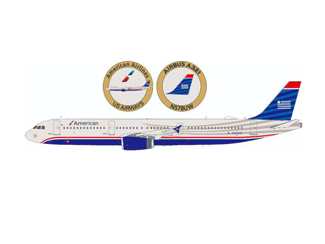 【予約商品】A321-200 アメリカン航空 レトロ塗装「USエアウェイズ」N578US 1/200 (IF20231027) [IF321AA578]