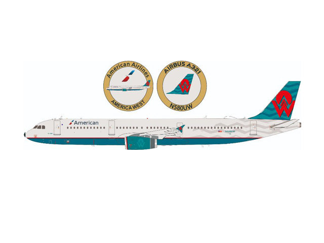 A321-200 アメリカン航空 レトロ塗装 アメリカウエスト航空 N580UW 1/200[IF321AA580](20240630)