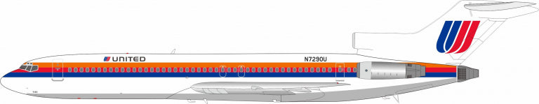 727-200 ユナイテッド航空 1980年代 N7290U 1/200[IF722UA0223]