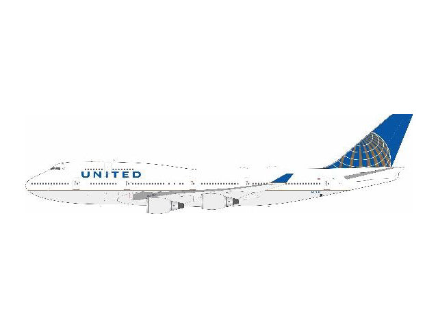 InFlight200 【予約商品】747-400 ユナイテッド航空 N107UA 1/200