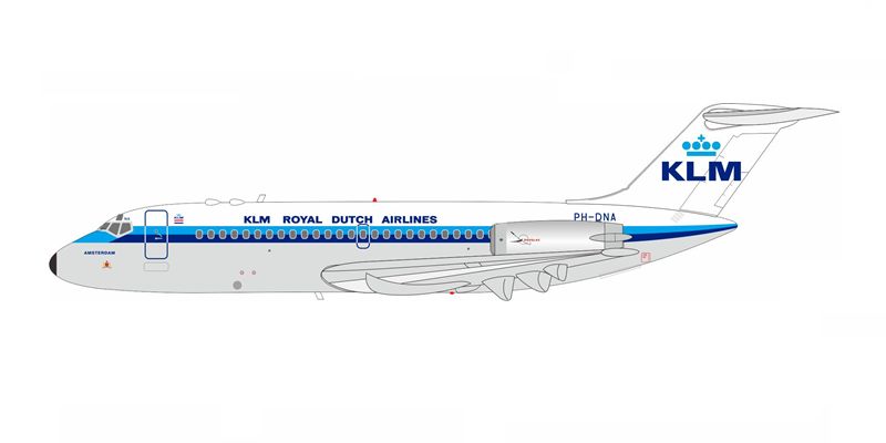 InFlight200 【予約商品】DC-9-15 KLMオランダ航空 PH-DNA 1/200
