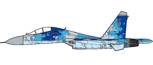 【日本正本】Su-27 ウクライナ空軍 1/72内箱未開封JCWingsダイキャスト塗装済み完成品 スホーイ27FLANKERフランカー(HobbyMasterホビーマスター未発売 軍用機