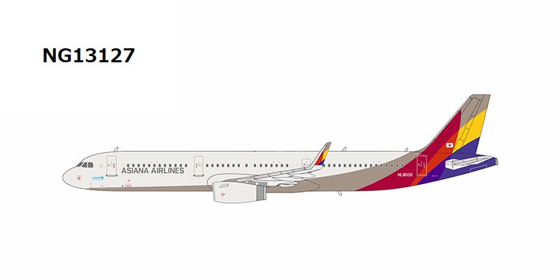 NG Models A321-200W アシアナ航空 「new titles」 HL8039 1/400 [NG13127]