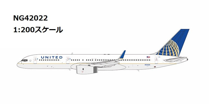 【予約商品】757-200W ユナイテッド航空 CO-UA merged livery N12125 1/200 (NGL20240405) [NG42022]