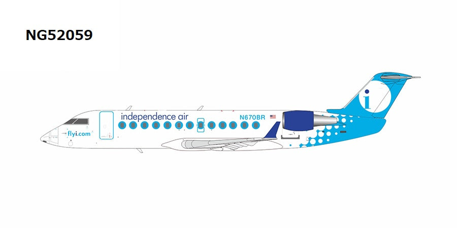 【予約商品】CRJ-200ER　インディペンデンス航空 N670BR 1/200　(NG20230729) [NG52059]