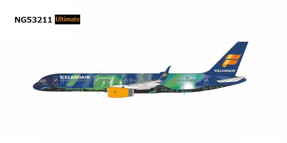 青緑ジャイアント 微高レート NG Models 【予約商品】B757-200/w アイスランド航空 「Aurora