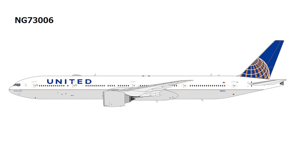 UAユナイテッド航空 B777-200 スケールモデル - 航空機