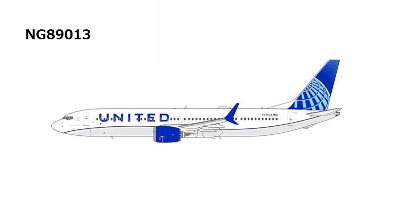 NG Models B737 MAX9 ユナイテッド航空 Blue Evolution livery N77578