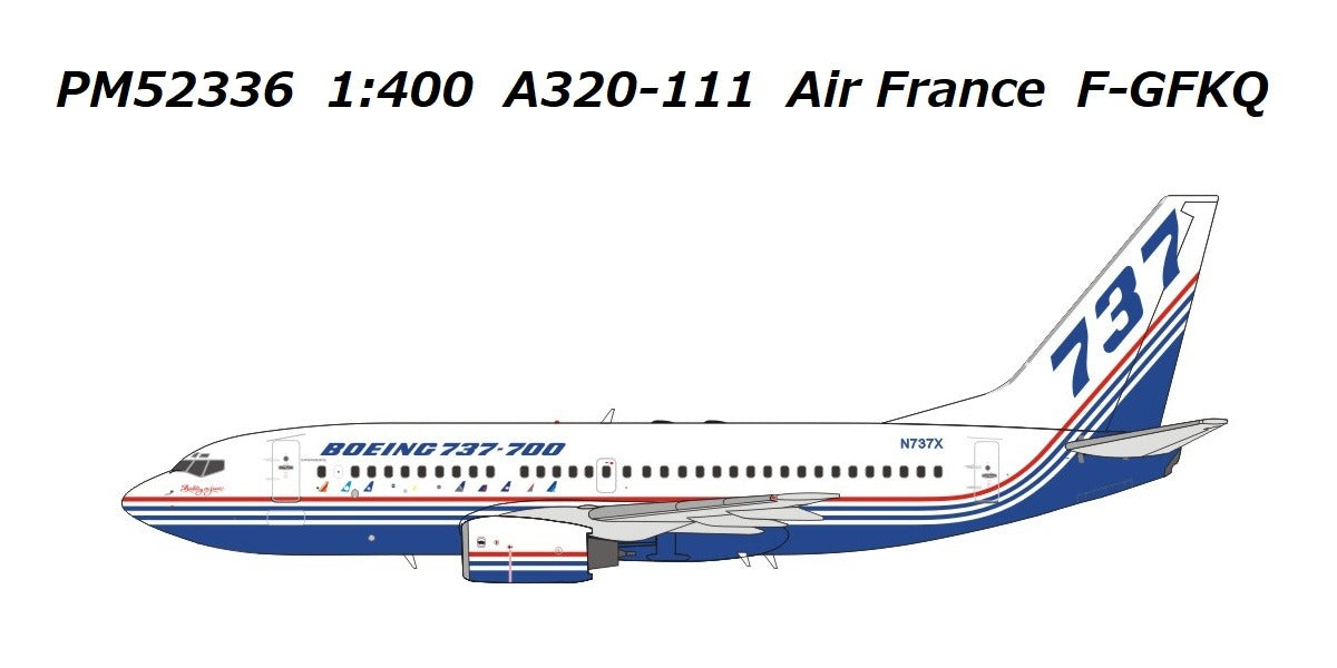 737-7H4 ボーイング社 ハウスカラー N737X 1/400[PM52334](20240630)