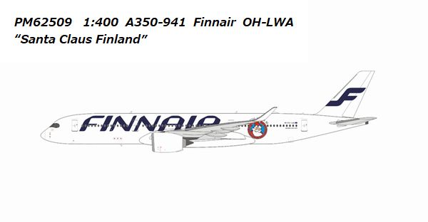 【訳あり】フィンエアー A350-900 サンタクロース 1/400 Panda Models A350-941 フィンエアー Santa Claus Finland OH-LWA 1