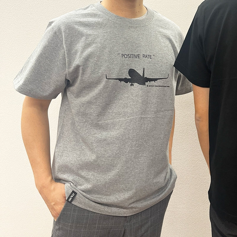 JTAオリジナル Tシャツ TAKE OFF グレー 日本トランスオーシャン航空