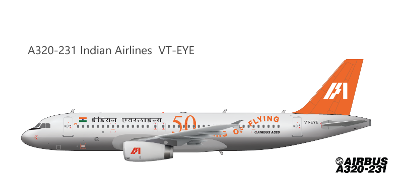 【予約商品】A320 インディアン航空 VT-EYE 1/400 (PH20240522) [VT-EYE]