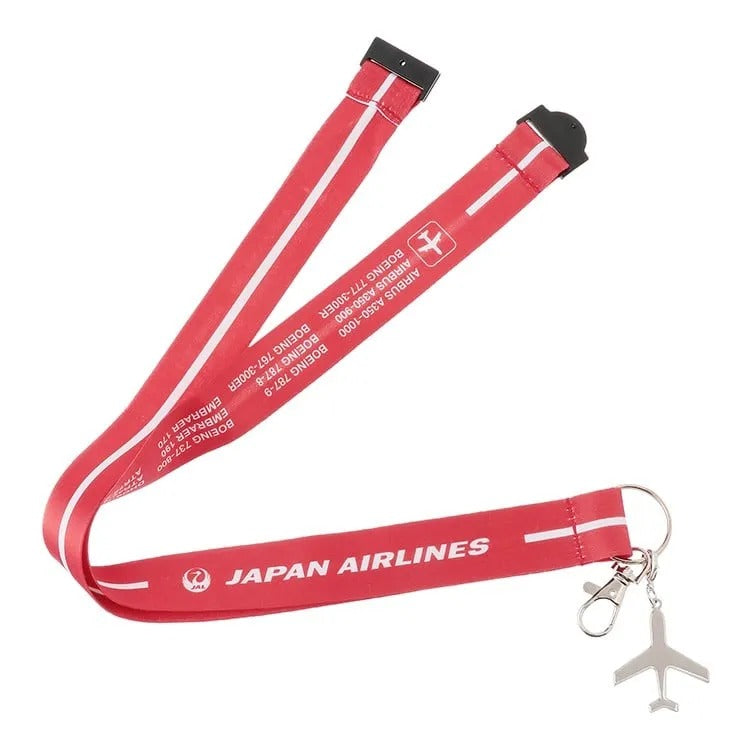 JALUX JALオリジナル ネックストラップ FLEET 2 レッド 日本航空 [BJB5577]