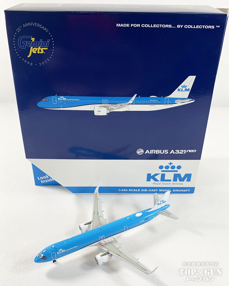 Maquette Avion Airbus A321NEO KLM Royal Dutch Airlines - Rég. PH-AXA - Gemini Jets 1/200 - Neuf