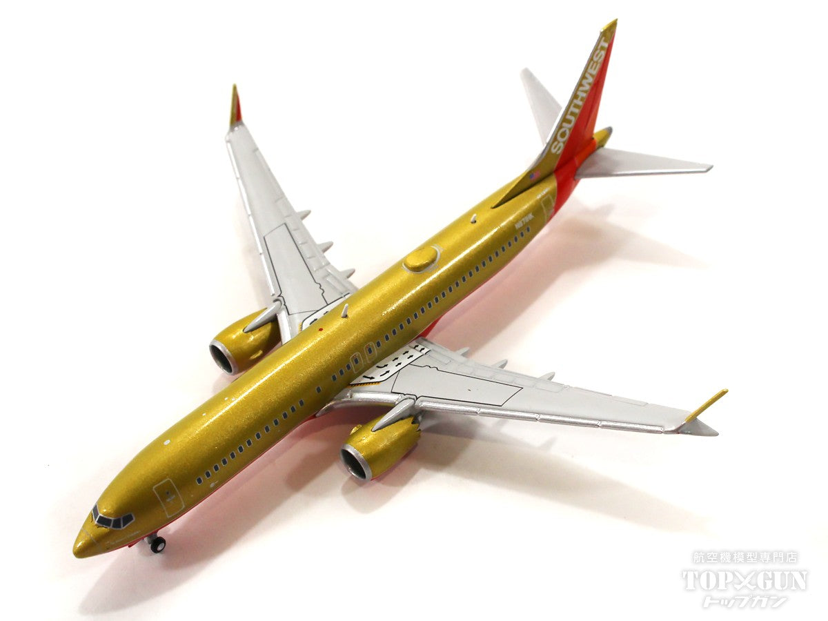 737 MAX8 サウスウエスト航空 「Herbert D. Kelleher」 gold retro N871HK 1/400[GJSWA2186]