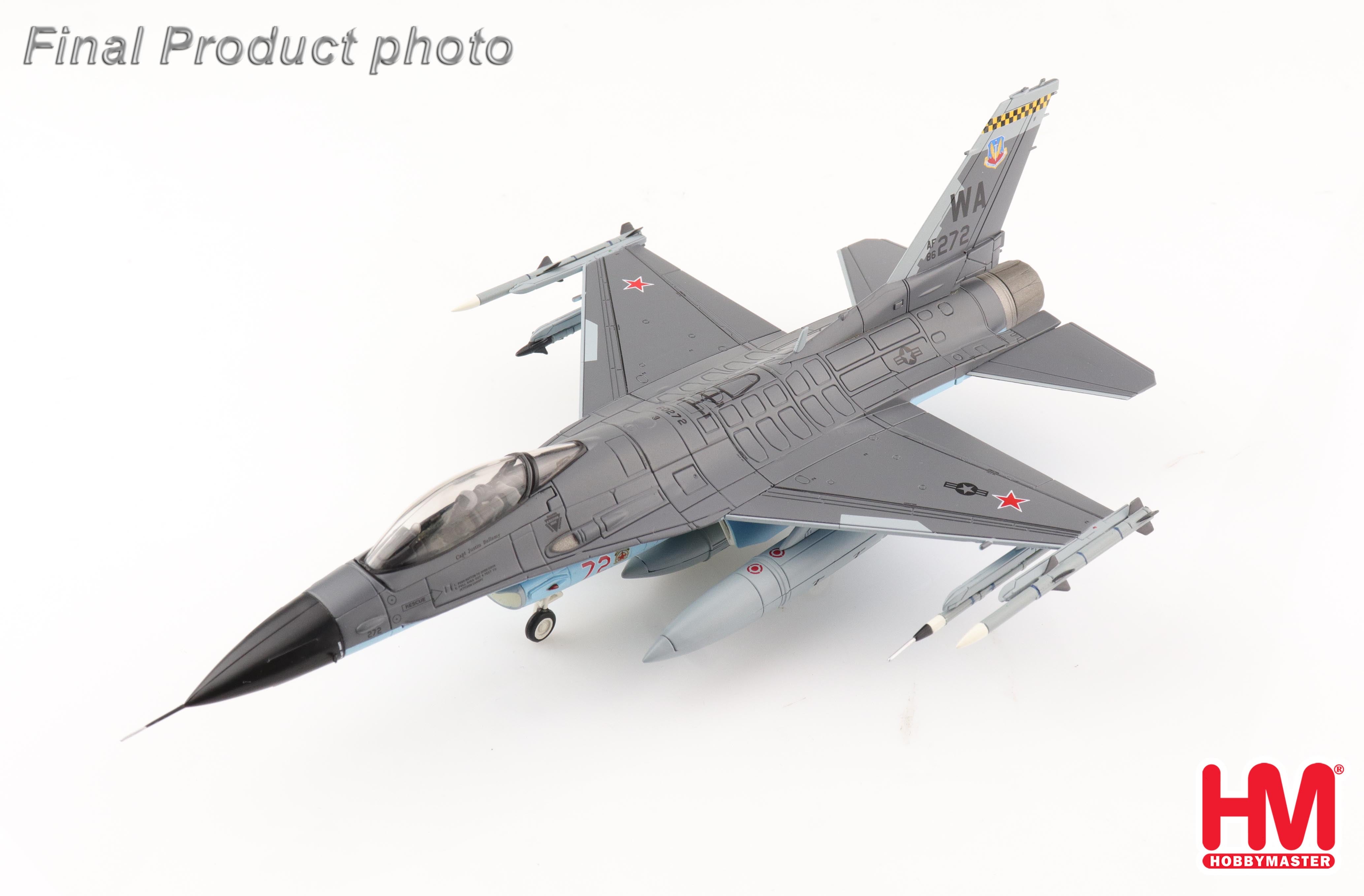 F-16C（ブロック32D） アメリカ空軍 第57作戦航空群 第64仮想敵飛行隊 シャーク塗装 2017年 ネリス基地 WA/#86-0272  1/72 [HA38008]