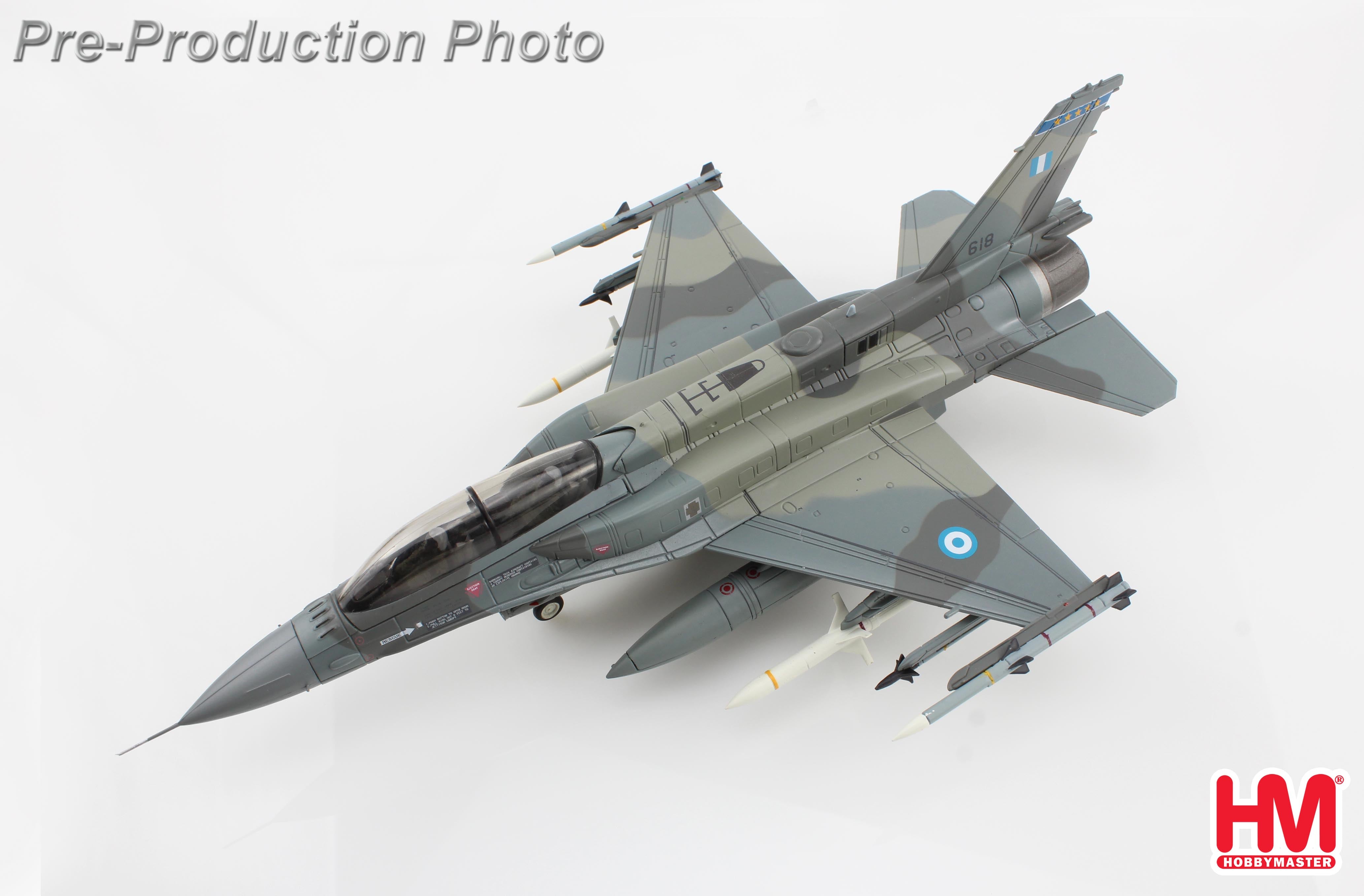 ホビーマスター 1/72 F-16D ギリシャ空軍第343戦闘飛行隊 w/AGM-88 完成品モデル HA38023