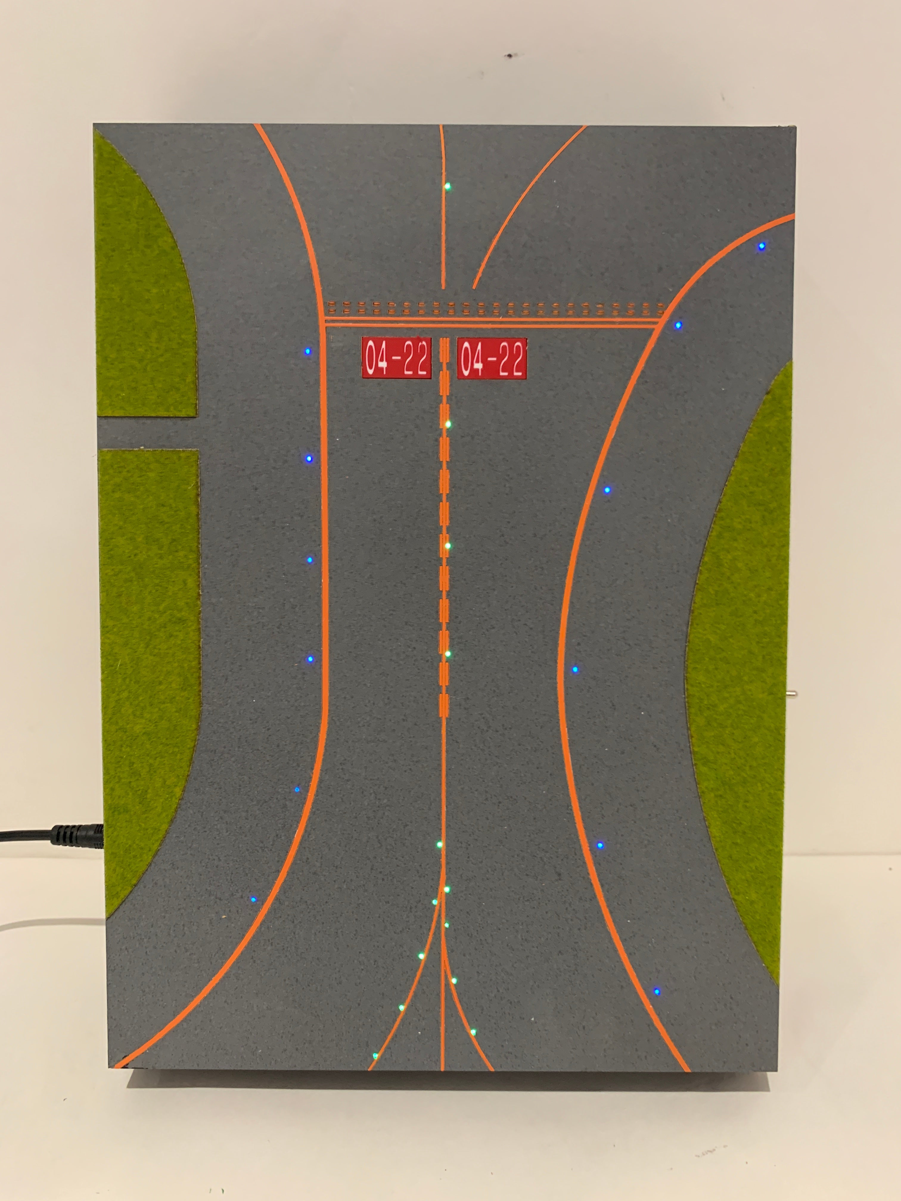 Roteiro 跑道 羽田機場複製跑道 B RWY22 RHP/左側透視模型 光纖內建照明套裝