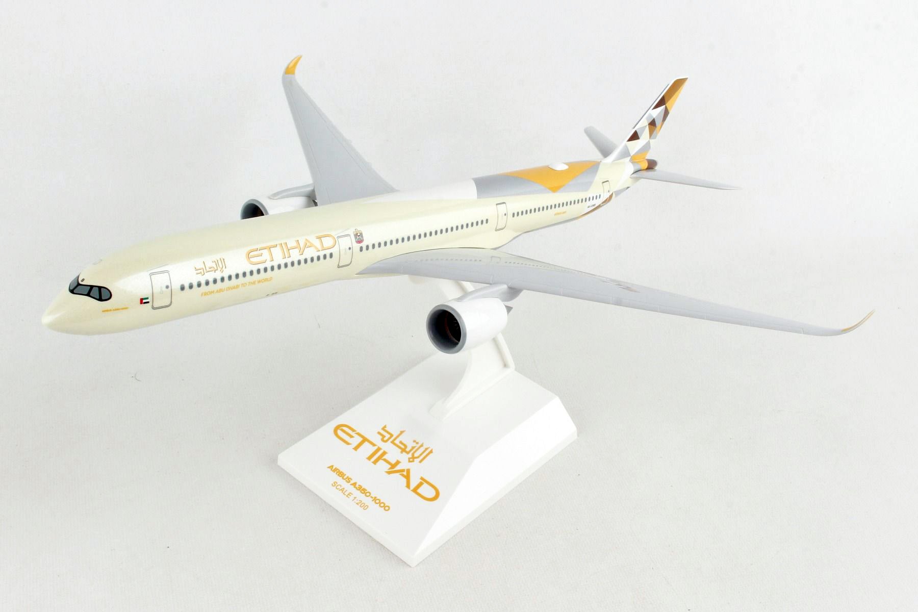 A350-1000 エティハド航空 A6-XWB (ギアなし/スタンド専用モデル) 1/200[SKR1111]