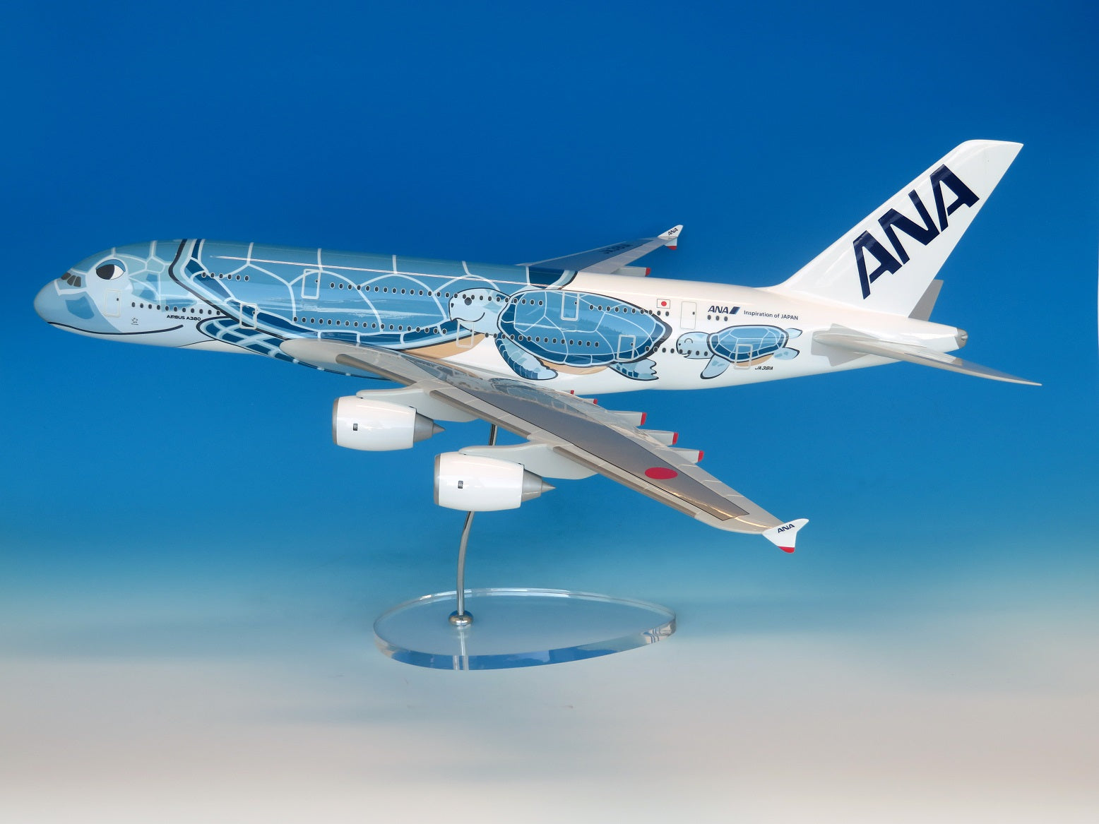 ANA A380 フライング・ホヌ 1 400 模型 ラニ 青色 - 航空機・ヘリコプター