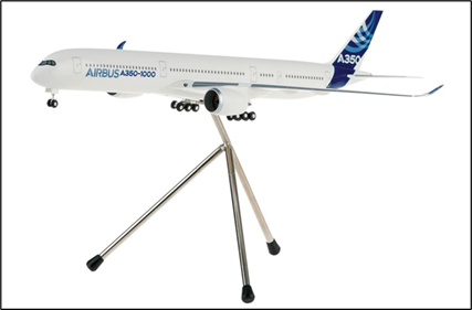 Hogan Wings A350-1000 エアバス社 ハウスカラー (ランディングギア・スタンド付属) ※プラ製 1/200 [4982GR]