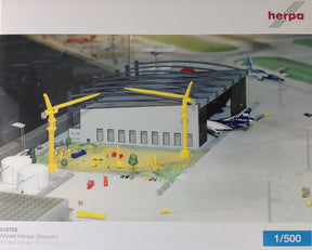 空港ジオラマ建物組立キット ハンガー（格納庫） 大型機収納可 1/500 [519762]