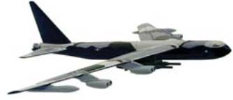 B-52ストラトフォートレス アメリカ空軍 1/300 ※スタンド専用 [PS5391]