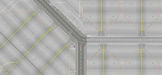 1/200用空港エプロン Herpa Wings 空港ジオラマ用マット エプロン2枚セット 1/200