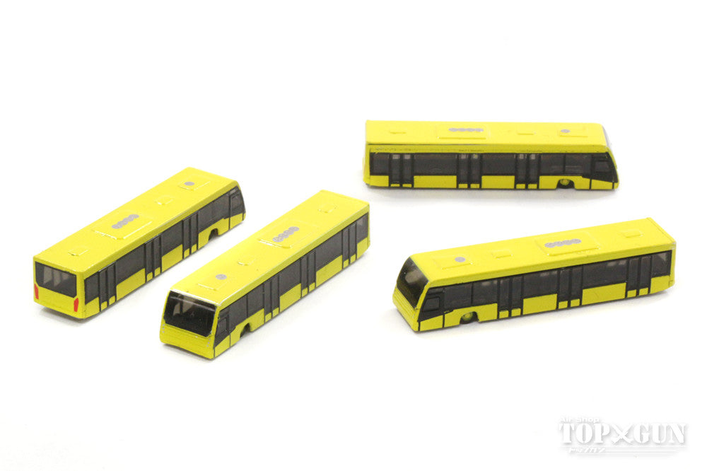 Herpa Wings 空港ジオラマアクセサリー ランプバス 4台セット（黄） 1