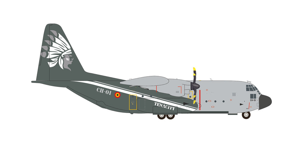 C-130H ベルギー空軍 第15空輸航空団 第20飛行隊 特別塗装 「C-130運用50周年」 21年 メルスブローク基地 CH-01 1/200 [571791]