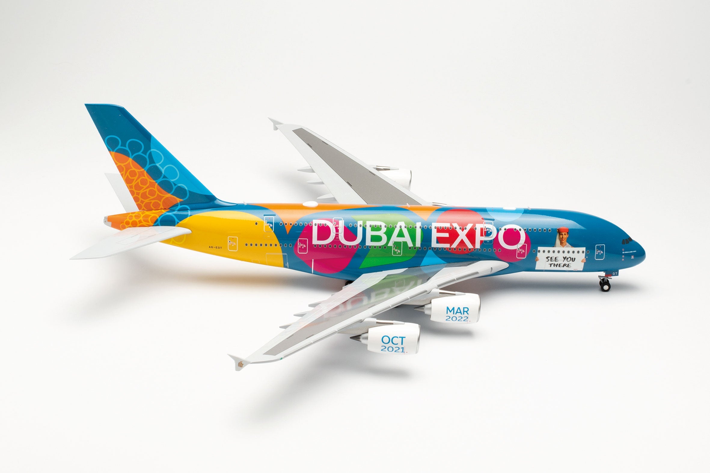 海外 正規品】 エミュレーツ航空のA380-300 2020ドバイEXPO特別塗装機 