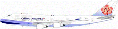 747-400 チャイナ・エアライン（中華航空） B-18215 1/200 ※金属製 [ALB014]
