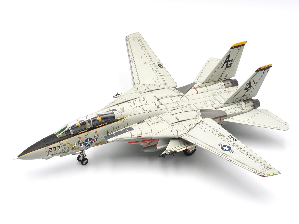 F-14A アメリカ海軍 第142戦闘飛行隊 「ゴーストライダーズ」 空母ドワイト・D・アイゼンハワー搭載 AG200/#161422 1/72 [CA721407]
