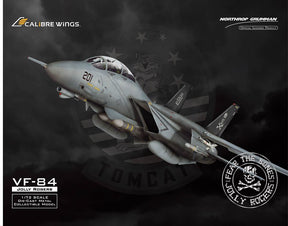 F-14A アメリカ海軍 第84戦闘飛行隊 「ジョリーロジャース」 空母セオドア・ルーズベルト搭載 93年 AJ201/#160408 (ウェザリング塗装版) 1/72 [CA72JR02]