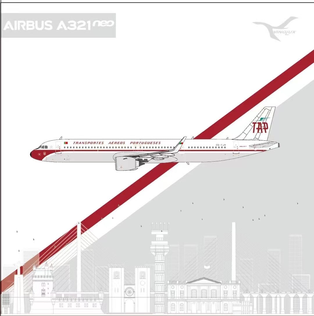 【預購商品】A321neo TAP葡萄牙航空特殊塗裝「70年代復古風」 CS-TJR 1/400【CS-TJR】