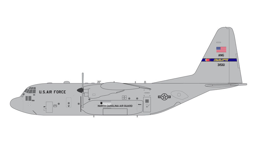 Gemini200 【予約商品】C-130H アメリカ空軍 ノースカロライナ州空軍 