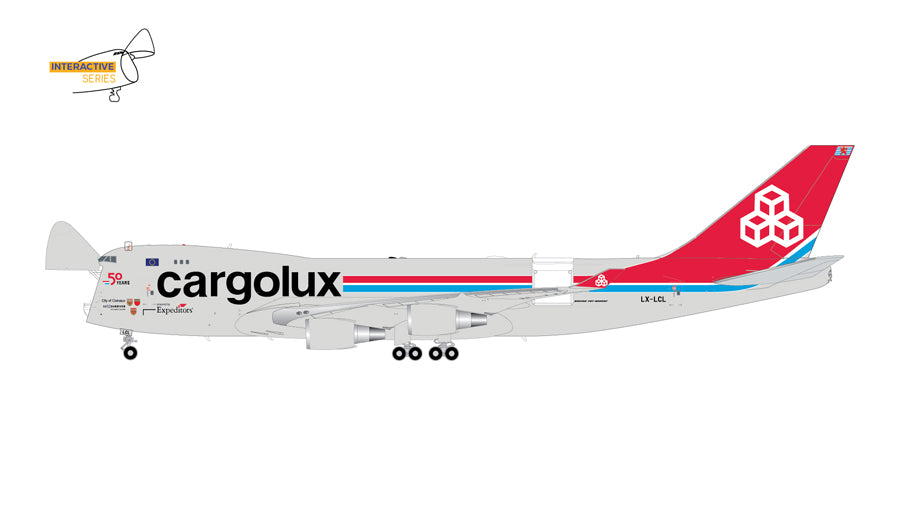 Gemini200 747-400ERF カーゴルクス航空 LX-LXL 開閉選択式 1/200