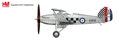 ホーカー フューリーMk.I イギリス空軍 第43飛行隊「ファイティング・コックス」銀／黒チェック塗装 K1930 1/48 [HA8001B]