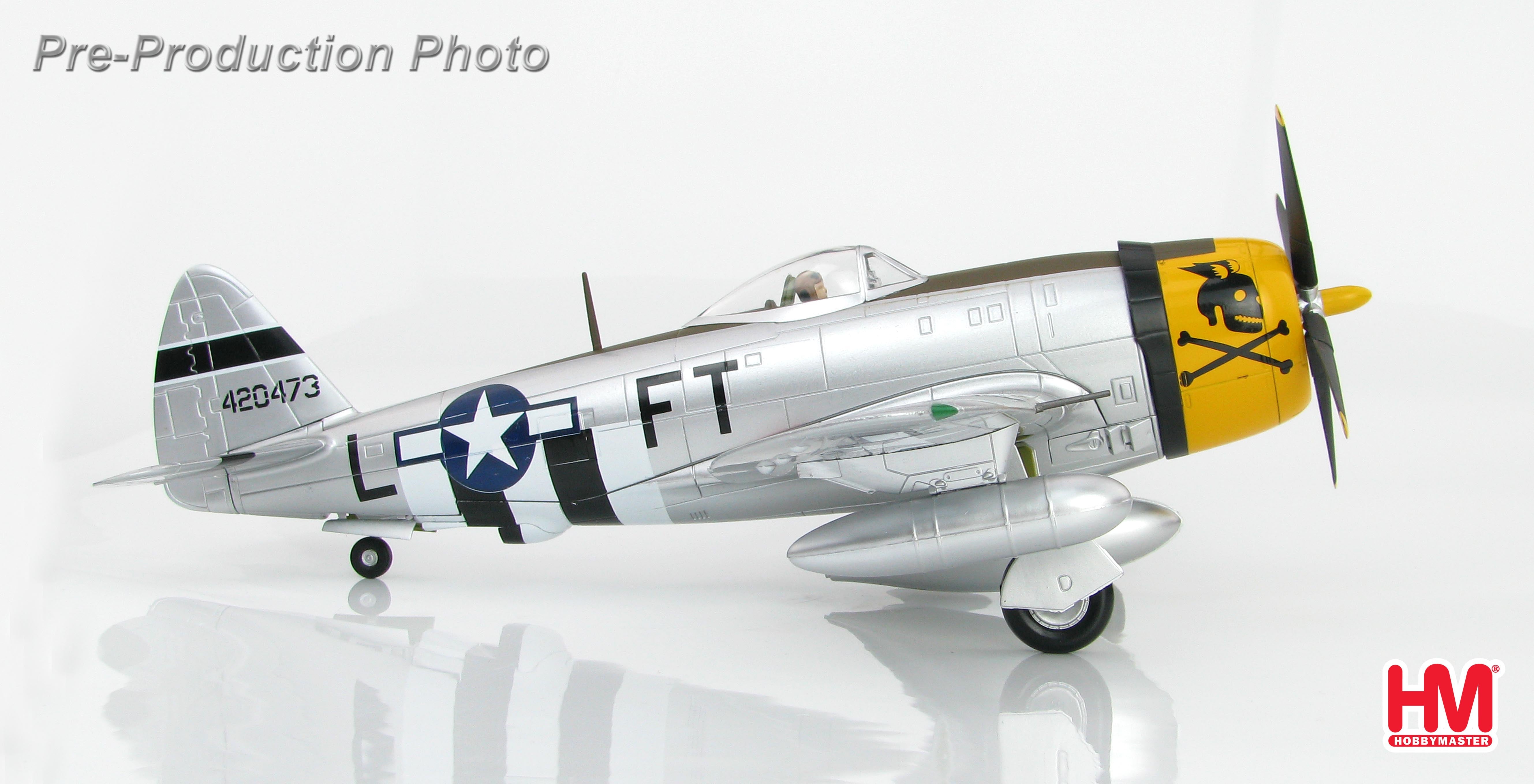 Hobby Master P-47Dサンダーボルト アメリカ陸軍航空軍 第354戦闘航空群 第353戦闘飛行隊 グレン・イーグルストン少佐機 フランス  44年 #42